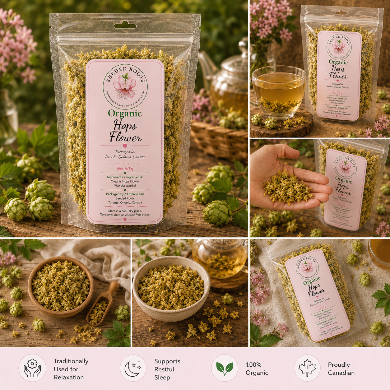 Organic Dried Hops Flowers