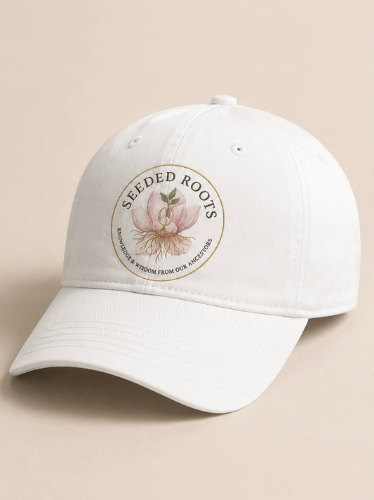 WHITE Cotton sun hat with our logo