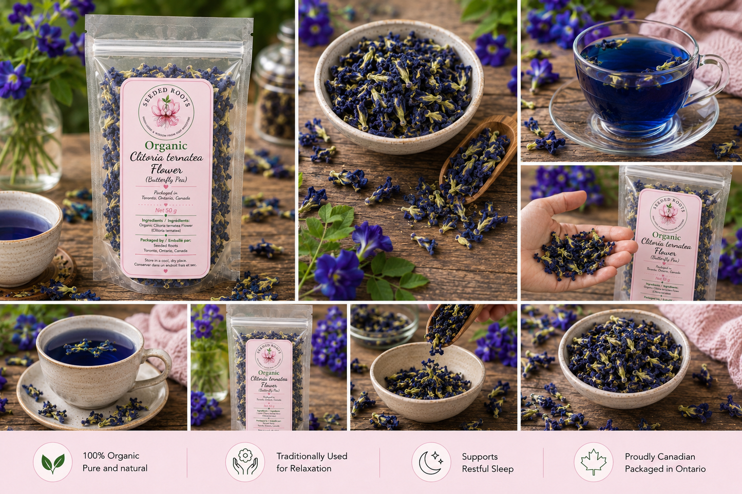 Organic Dried Butterfly Pea Flower