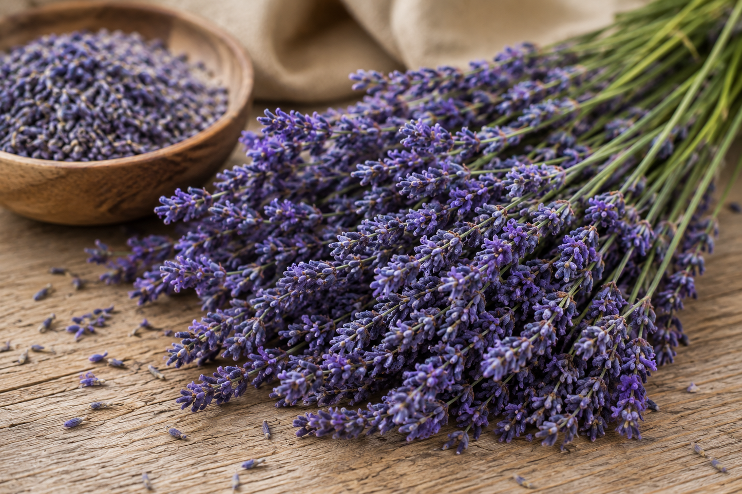 Organic dry lavender flowers