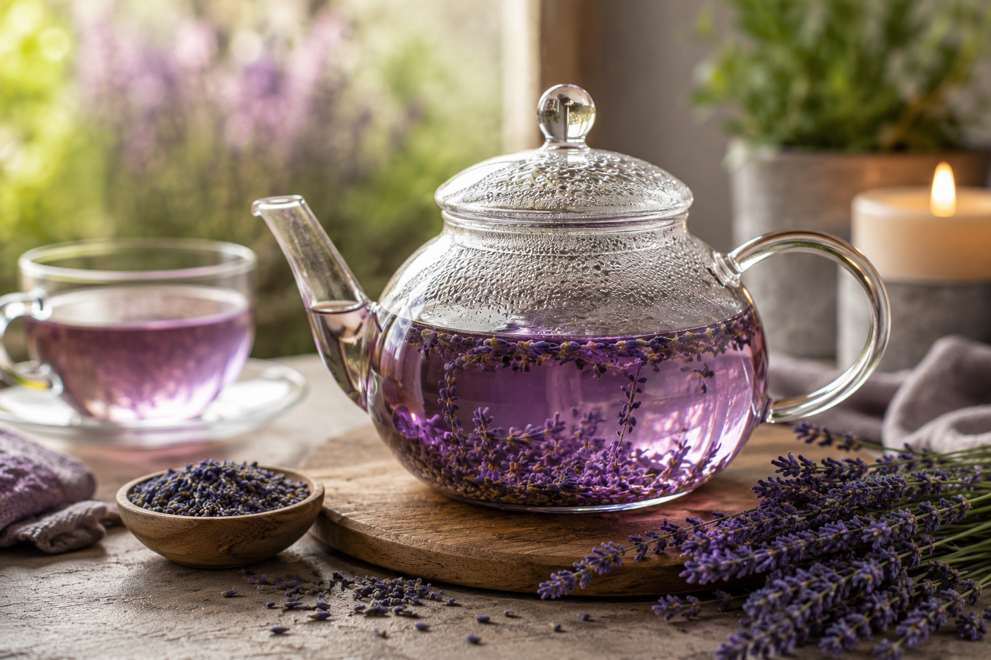 Organic dry lavender flowers